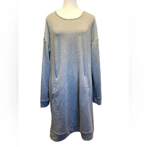 Gray sweater dress by tecera size large.